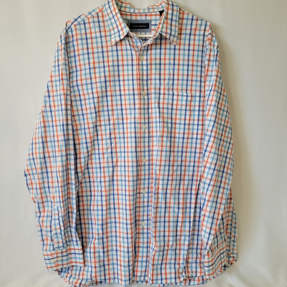 Club Room Multicolor Plaid Casual Shirt